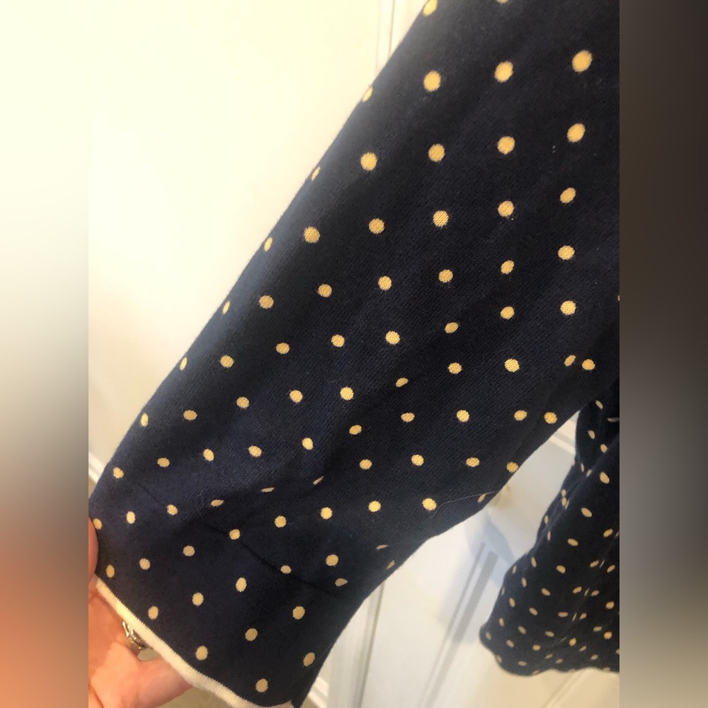 Tommy Hilfiger XXL polka dot 3/4 sleeve cardigan great condition - Picture 2 of 8